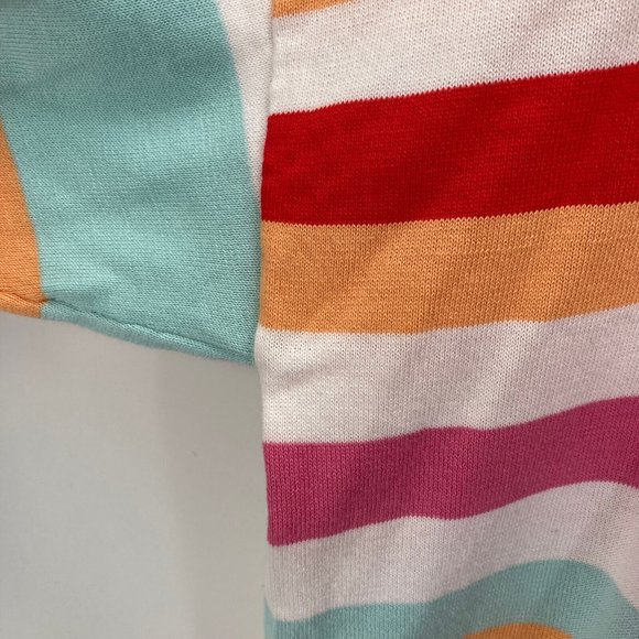 Edinburgh Knitwear Womens Colorful Long Sleeve Sweater Crewneck Bold Stripe sz L - Picture 3 of 10